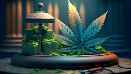 Cannabis legalization concept. Generative AI, Generative, AI.の素材