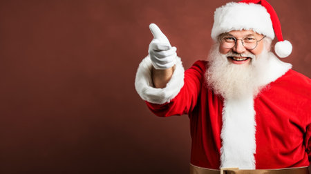christmas banner with santa claus.の写真素材