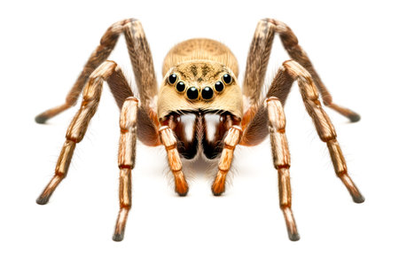Tarantula spider isolated on white background.の素材
