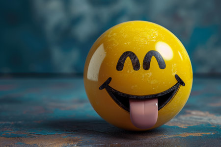 A smiley with a wink and a tongue.の素材