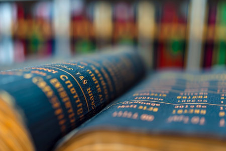 close-up of a cryptocurrency exchange order book. The book is informative and dynamic, and there are other books in the backgroundの素材