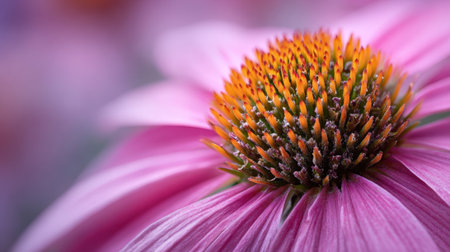 A stunning close up of a pink flower showcasing detailed petals and vibrant center in full bloom.の素材