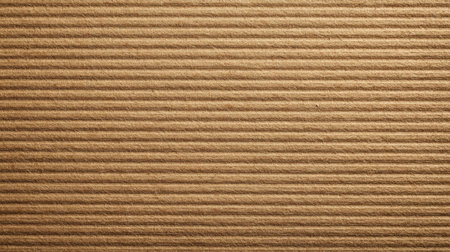 A brown and white striped background with a few white lines. The background is made of cardboard and has a rough textureの素材