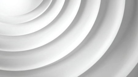 Swirling white patterns overlap to form soft curves, creating an abstract design that evokes a sense of tranquility and minimalism in a modern space.の素材