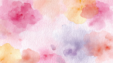 Swirling colors blend seamlessly creating a serene backdrop with soft dreamy flower like shapes.の素材