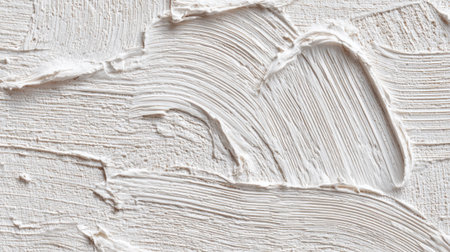 Surface displays intricate white textures and brush strokes creating a visually captivating effect.の素材