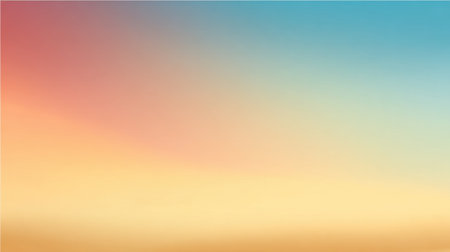 Soft hues of pink orange and blue fill the sky as day transitions to night creating a peaceful scene.の素材