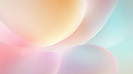 Delicate shapes and colors merge evoking feelings of tranquility and peace in a soothing setting.の素材