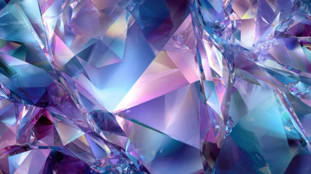 Shimmering clusters of purple and blue crystals create a vibrant and captivating visual display.の素材