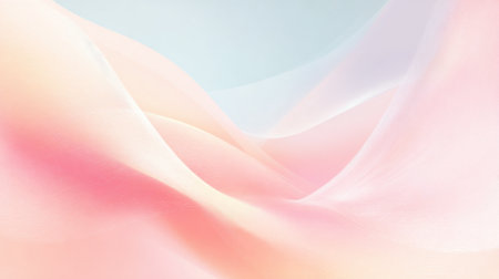 Flowing layers of soft pastels blend together evoking calmness and peacefulness in the atmosphere.の素材