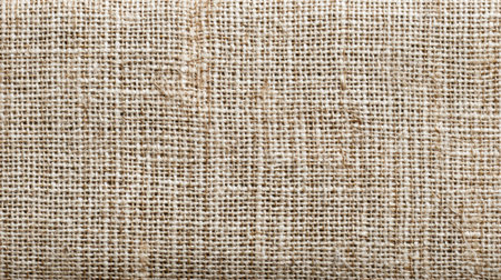 Burlap fabric with a rich earthy texture creates a versatile backdrop for various creative projects.の素材