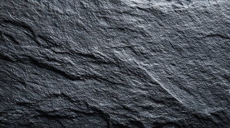 A dark stone surface displays smooth textures and intricate patterns under soft light.の素材
