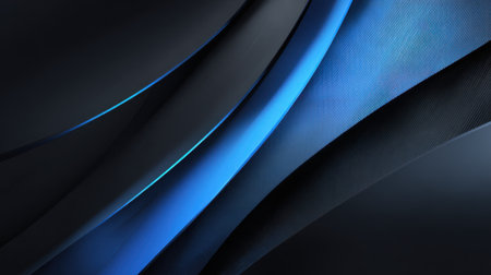 A blue and black abstract design with a blue stripe. The blue stripe is the main focus of the imageの素材