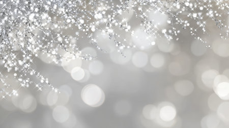 Delicate lights shimmer and reflect enhancing a dreamy ambiance perfect for celebrations.の素材