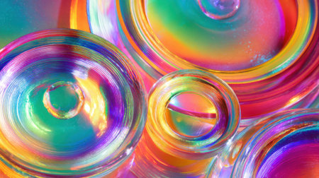 A collection of glass marbles exhibits a spectacular array of colors, reflecting light and creating intricate patterns. Their rounded surfaces showcase vibrancy and artistry.の素材