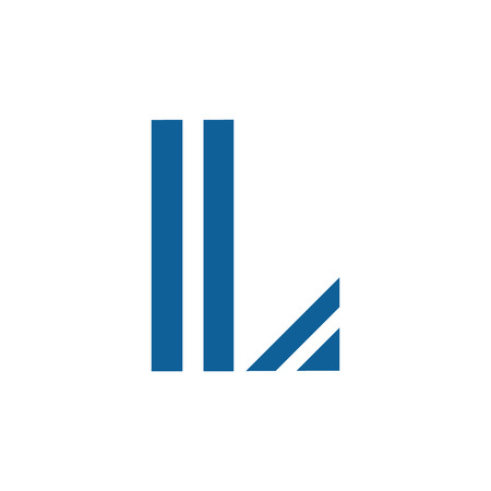 Letter L logo icon design template elementsのイラスト素材