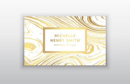 Greeting, invitation, business cards design template with swirled stripes. Vector illustration. Swirled vortex stripes background. Marble or acrylic texture imitation.のイラスト素材