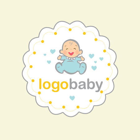 modern baby typeのイラスト素材
