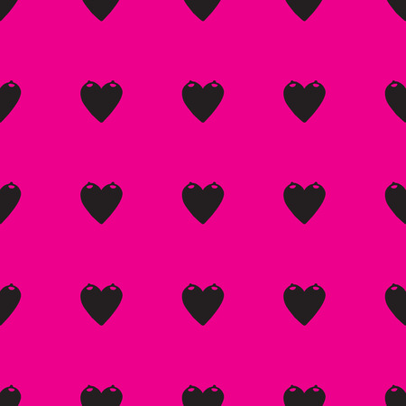 Love heart pattern on pink backgroundのイラスト素材