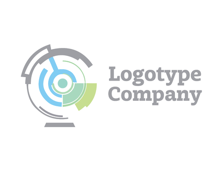 Geometric logo design template, abstract symbol. Branding Identity Corporate vector logo design template Isolated on a white backgroundのイラスト素材