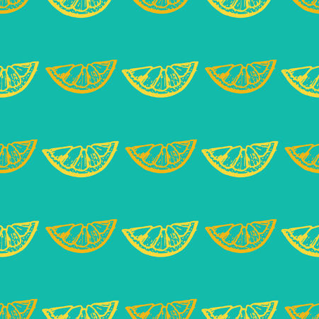 Seamless pattern with lemonのイラスト素材