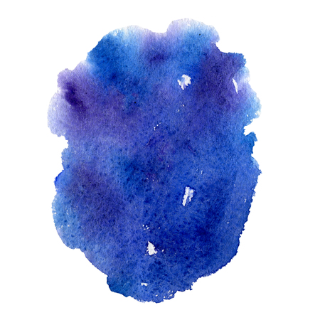 Watercolor blot isolated on white background.の写真素材