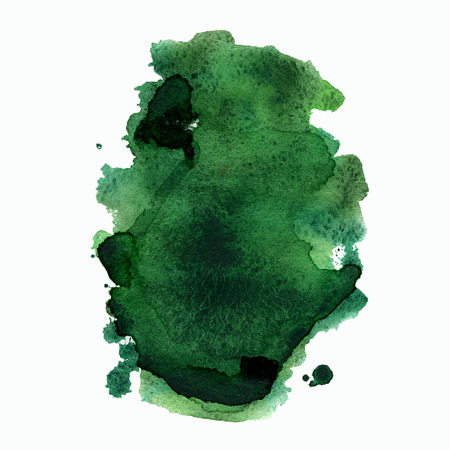 Watercolor blot isolated on white background.の写真素材