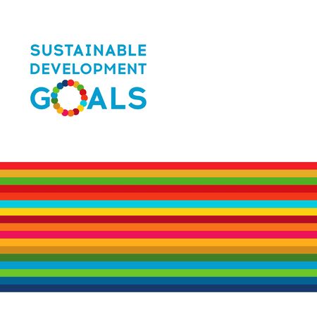 Sustainable Development Global Goals. Corporate social responsibility.のイラスト素材