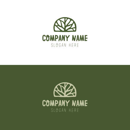 Abstract elegant tree leaf flower  icon vector design. Universal creative premium symbol.のイラスト素材