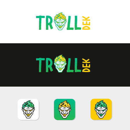 Green Troll,Goblin drawing vector  illustrationのイラスト素材