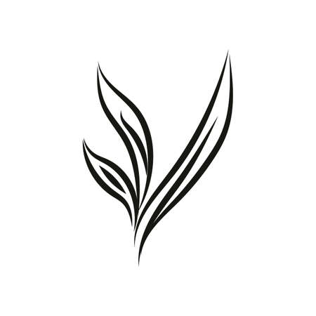 Leaf logo design, vector natural concept inspiration, leaf icon. Leavesのイラスト素材