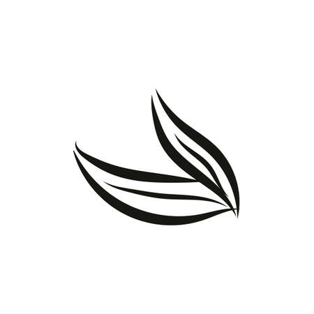 Leaf logo design, vector natural concept inspiration, leaf icon. Leavesのイラスト素材