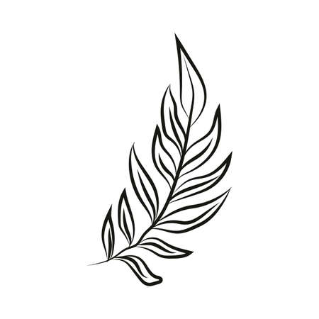 Leaf logo design, vector natural concept inspiration, leaf icon. Leavesのイラスト素材