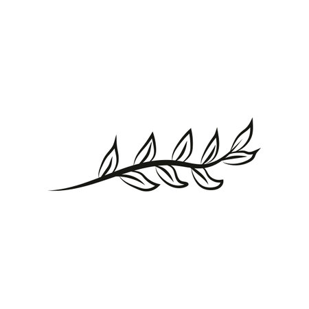 Leaf logo design, vector natural concept inspiration, leaf icon. Leavesのイラスト素材