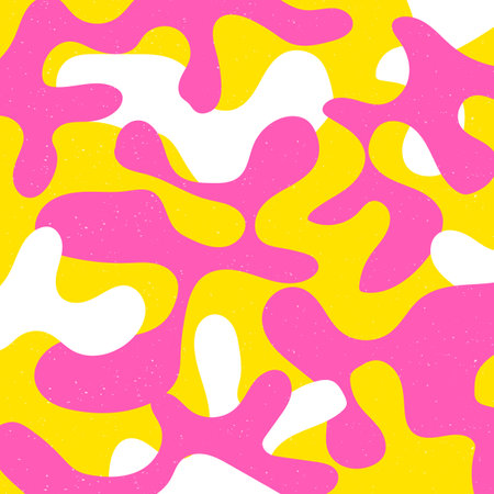 Colorful geometric shape background in trendy riso graph print texture style.のイラスト素材