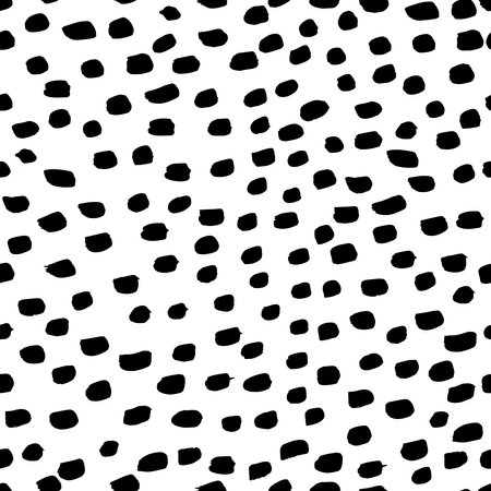 Seamless pattern with hand drawn brush strokes. Wavy and swirled brush strokes vector seamless pattern.のイラスト素材