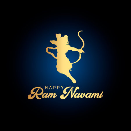 Happy Ram Navami festival of India.のイラスト素材