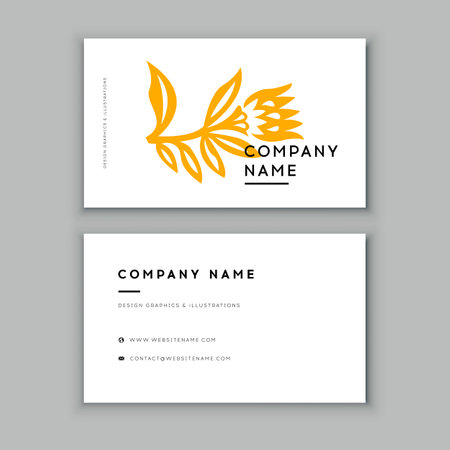 Luxury, Modern and Elegant Business Card Design templateのイラスト素材