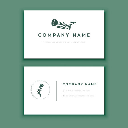 Luxury, Modern and Elegant Business Card Design templateのイラスト素材