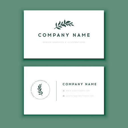 Luxury, Modern and Elegant Business Card Design templateのイラスト素材