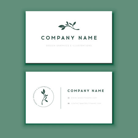 Luxury, Modern and Elegant Business Card Design templateのイラスト素材