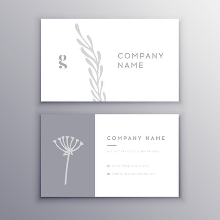 Luxury, Modern and Elegant Business Card Design templateのイラスト素材