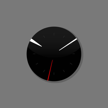 Vector clock icon. Schedule, appointment, important date concept. Modern flat design illustration.のイラスト素材