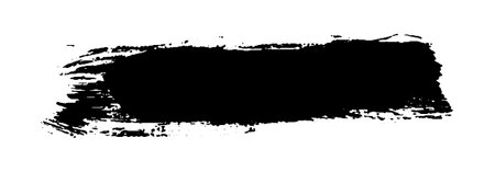 Black Brush strokes isolated on white background. Dry Brush Strokes and Scratches Retro Grunge Background. Vector brush stroke texture. Black ink, paint splatter.のイラスト素材