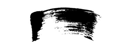Black Brush strokes isolated on white background. Dry Brush Strokes and Scratches Retro Grunge Background. Vector brush stroke texture. Black ink, paint splatter.のイラスト素材