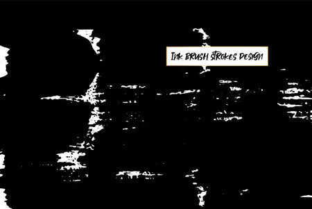 Ink brush strokes background. Grunge Brush strokes Background. Grunge texture Background. Abstract Black and white grunge texture. Vector brush stroke texture. Black ink, paint splatter.のイラスト素材