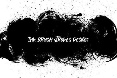 Ink brush strokes background. Grunge Brush strokes Background. Grunge texture Background. Abstract Black and white grunge texture. Vector brush stroke texture. Black ink, paint splatter.のイラスト素材