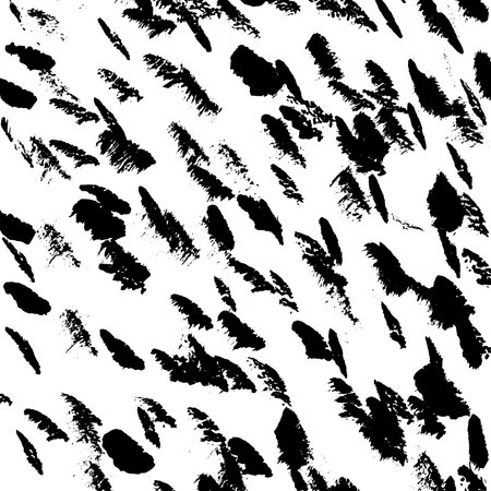 Abstract ink brush stroke background. Modern artistic texture created with expressive black brush strokes on white background. Minimalist vector illustration perfect for posters, branding, packagingのイラスト素材