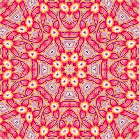 Abstract square mandala background geometric seamless pattern ornament