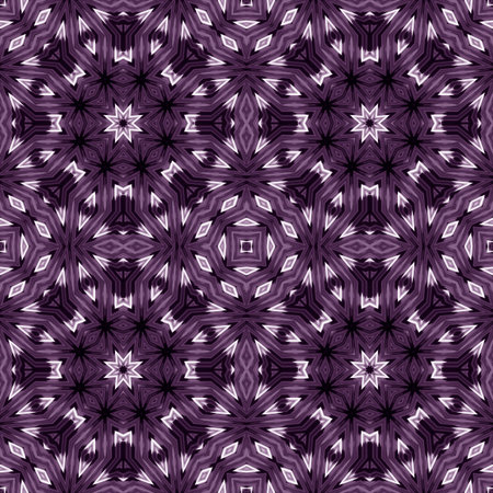 Violet geometric seamless pattern of lines, stripes and zigzags. Seamless ornament for packaging...